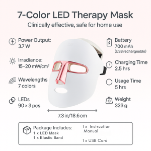 Radieon™ 7-Mode LED Therapy Mask - 7 Benefits, 1 Mask
