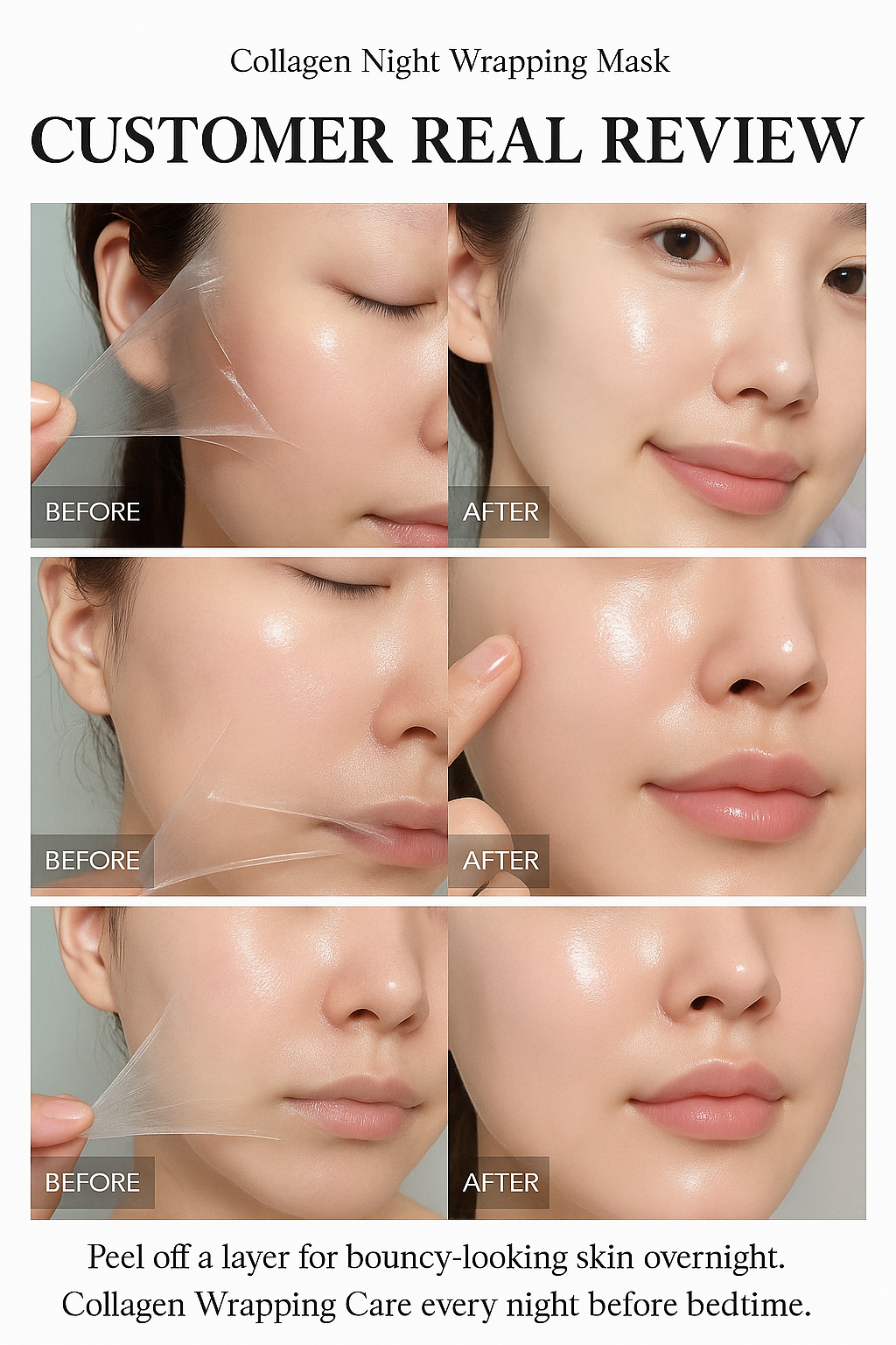 Mystiqua's Overnight De-Aging Collagen Mask