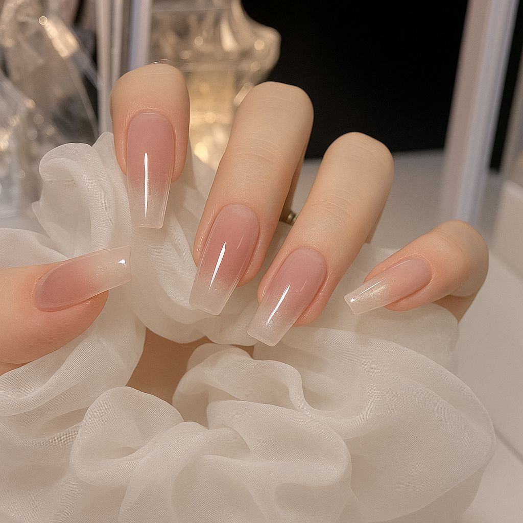 Mystiqua's Nude Pink Acrylic Nails